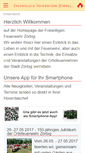 Mobile Screenshot of feuerwehr-zoerbig.de