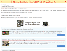 Tablet Screenshot of feuerwehr-zoerbig.de